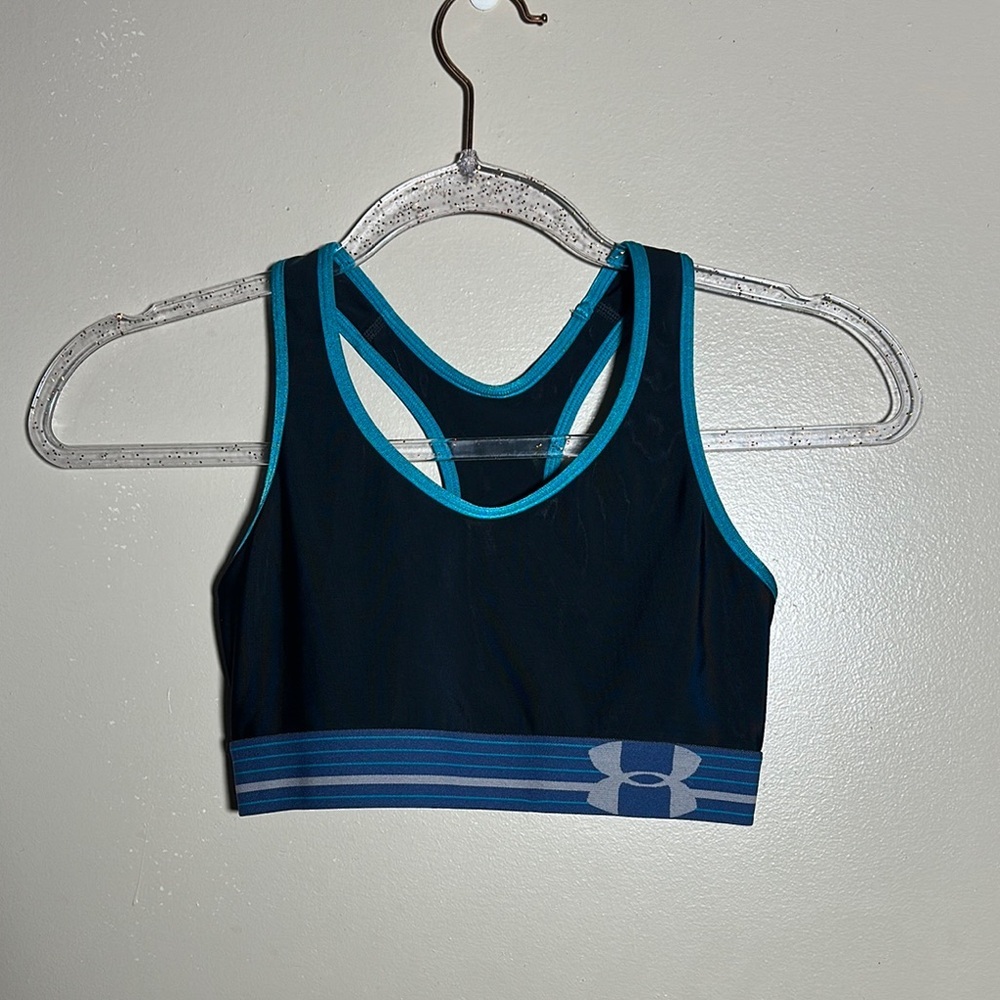 Under Armour Black Blue‎ Sports Bra | XS